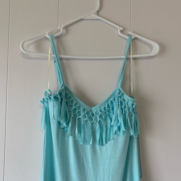 Rebel Sky Bliss Spaghetti Strap Fringe Maxi Dress - Picture 4 of 8